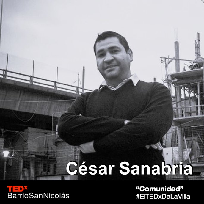 Nuestros oradores:
<a href="/cesarlusanabria/">Cesar Luciano Sanabr</a> 
.
#TEDxBarrioSanNicolas
#ElTEDxDeLaVilla
#Comunidad