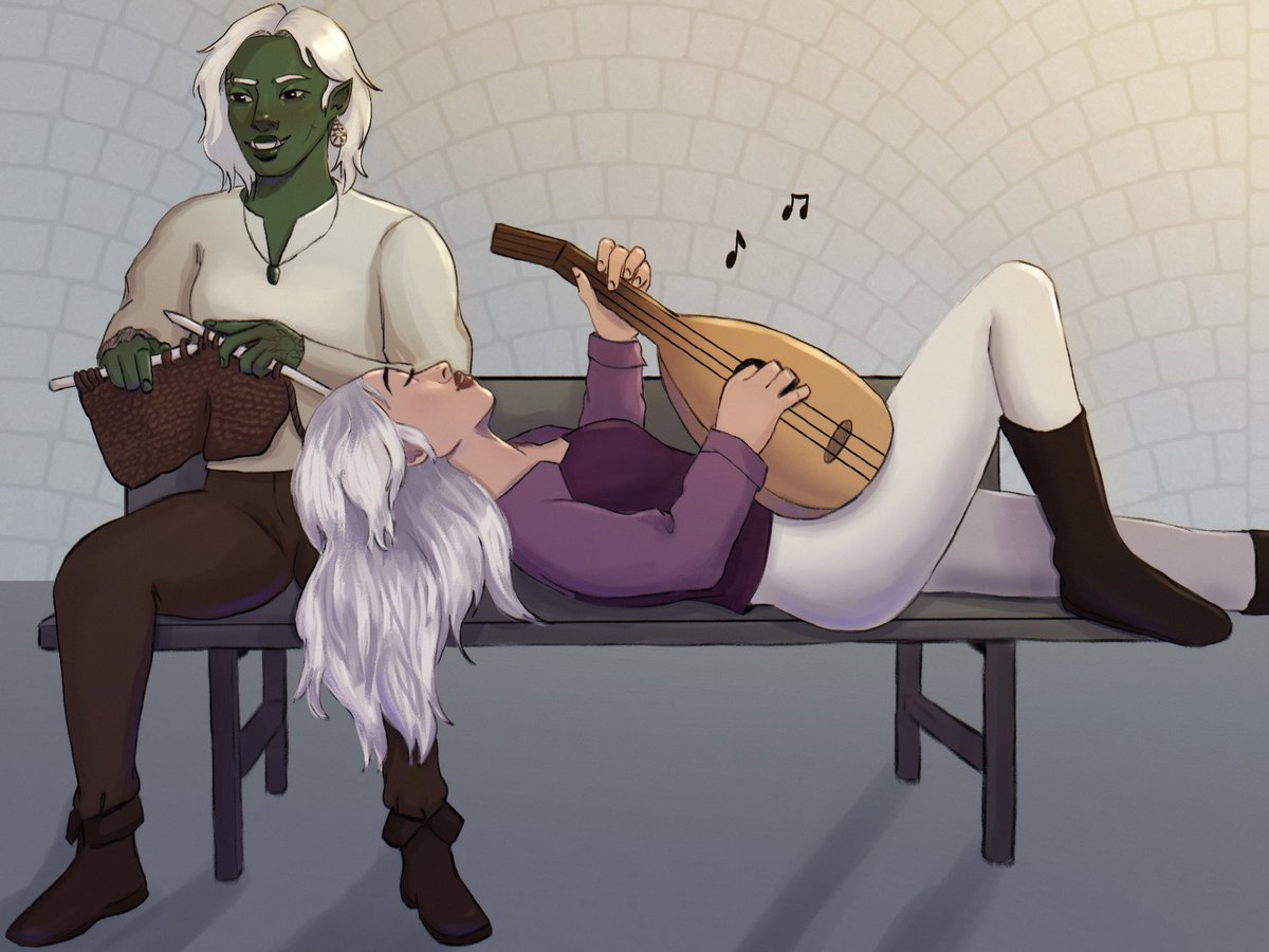 figgyarts's tweet photo. Some #DnD couple art from a campaign 

[#digitalart #dndart #dnd5e ] https://t.co/nkGek0JtS2