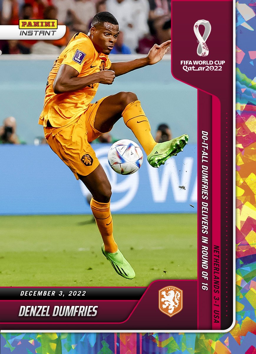 PaniniAmerica's tweet photo. Capture tons of exciting moments from the 2022 FIFA #WorldCup by way of Panini Instant trading cards! New cards go live every day (Mon-Fri) at 11am (CST)! Each card has a base version and /5 and 1/1 parallels!
SHOP: https://t.co/AyWlq7Yg2Y

#whodoyoucollect #FIFAWorldCupQatar2022 https://t.co/MowSc8hcSd