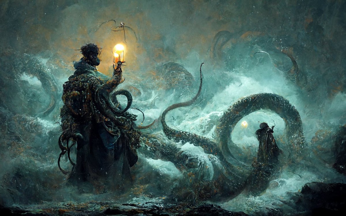 NiftyPins (@niftypins) on Twitter photo I loved the process—the story centers around a <a href="/GenesisLoot/">The Genesis Project (for Loot)</a> Adventurer, who prior to escaping to a world of excitement, is a cold iron forger. He basically gets out of his humdrum life and ends up battling a kraken at The Maelstrom. Full story here: app.pendium.xyz/world/lootvers… I loved the process—the story centers around a <a href="/GenesisLoot/">The Genesis Project (for Loot)</a> Adventurer, who prior to escaping to a world of excitement, is a cold iron forger. He basically gets out of his humdrum life and ends up battling a kraken at The Maelstrom. Full story here: app.pendium.xyz/world/lootvers…