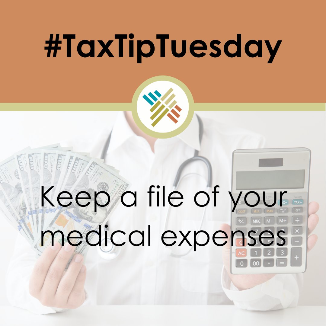 GRAccounting's tweet photo. It's Tax Tip Tuesday!

If you’ve had any costly medical or dental care this year, keep those receipts! 

You can deduct the amount of your total medical expenses that exceed 7.5% of your adjusted gross income 🏥💲

#HASGR #TaxTipTuesday #GrandRapids #Tax https://t.co/dKwKxFhALc