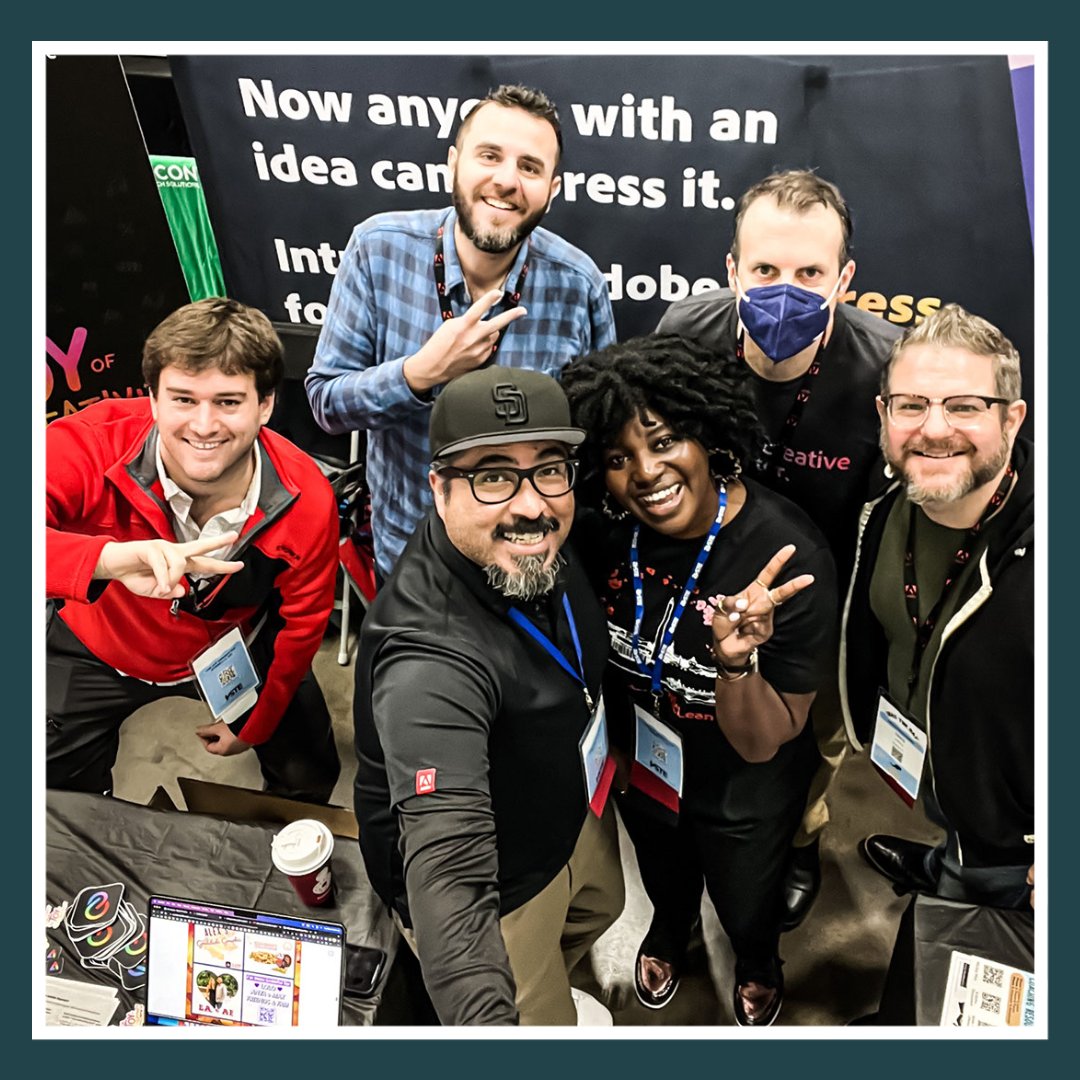 ClaudioZavalaJr's tweet photo. Had a blast sharing @AdobeExpress at #VSTE22 with an amazing crew

Thank you all for stopping by the booth and joining the sessions. Have fun creating!✌🏾

@AdobeForEdu @weziRthindwa @cwilleystweets @mr_isaacs_math @TomEMullaney #AdobeEduCreative #adobeedu #adobeexpress https://t.co/VFLK4qrecg