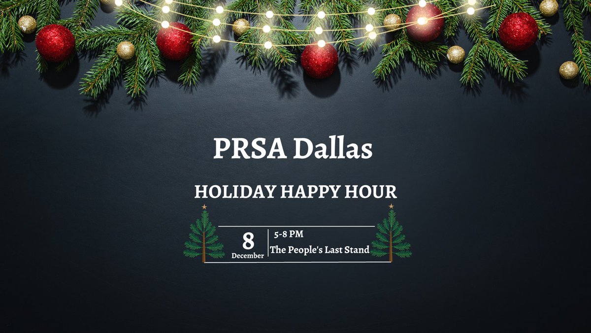 Don’t forget to register for this year’s Holiday Happy Hour on Dec 8 at @peoplesdallas! Admission is FREE for members & $10 for non-members. This event benefits North Texas Food Bank, so make sure to bring a canned good. We’re excited to see you there! ow.ly/5CoK50LQ7xe