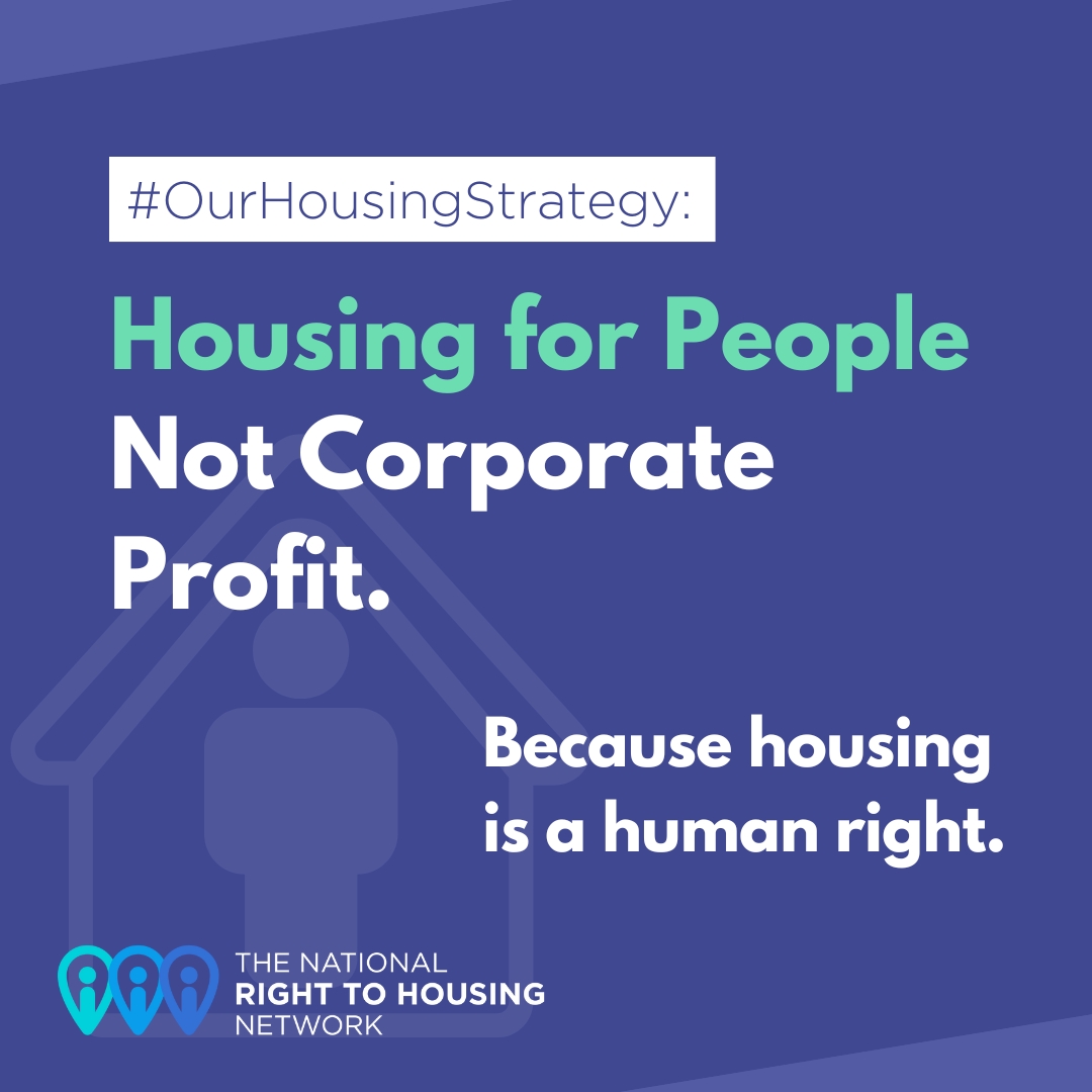 Housing is a human right, not a profit-making tool for corporations. 

Canada's National Housing Strategy needs an urgent human rights-based approach which seriously tackles housing speculation & financialization. 

Help us reclaim #OurHousingStrategy: housingrights.ca/take-action/re…