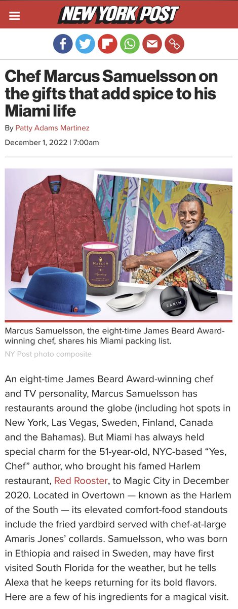 June79NYC's tweet photo. Awarding winning chef &amp; tv personality, @marcuscooks shares w/ the @nypost his fav travel items that spice up his life. 
“I love what Shawn Pean is doing at June79. His blazers are perfect for the transition of seasons”.

Shop now https://t.co/Zf7nxeAZ5o

#June79 #79Club #NYPost https://t.co/G9jowjDrfC
