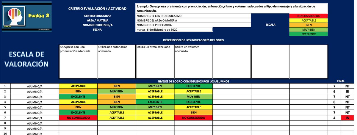 fefemo11's tweet photo. NOVEDADES EVALUA2
Se irán diseñando unas herramientas de evaluación automatizadas y se subirán a la web de EVALUA2. Ya os podéis descargar "Escalas de valoración".
https://t.co/8SZLVCKbGd https://t.co/EONagPprPS