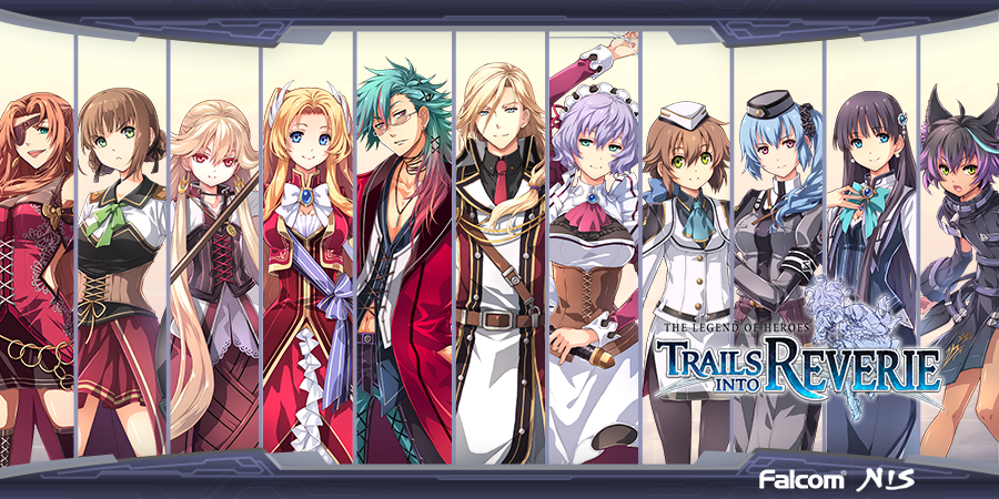 NISAmerica's tweet photo. Towa: @MeganTHarvey 
Elise: @KiraBuckland 
Alfin: @SoCassandra 
Sharon: @TheMelaLee 
Celine: @KiraBuckland 
Roselina: @AmberLeeConnors 
Claire: @RachelKimsey 
Scarlet: @TheMelaLee 
McBurn: @MaxMittelman 
Rufus: @DCDouglasTweets 
Duvalie: @edenriegel 

#TrailsIntoReverie https://t.co/gJeZhLwth9