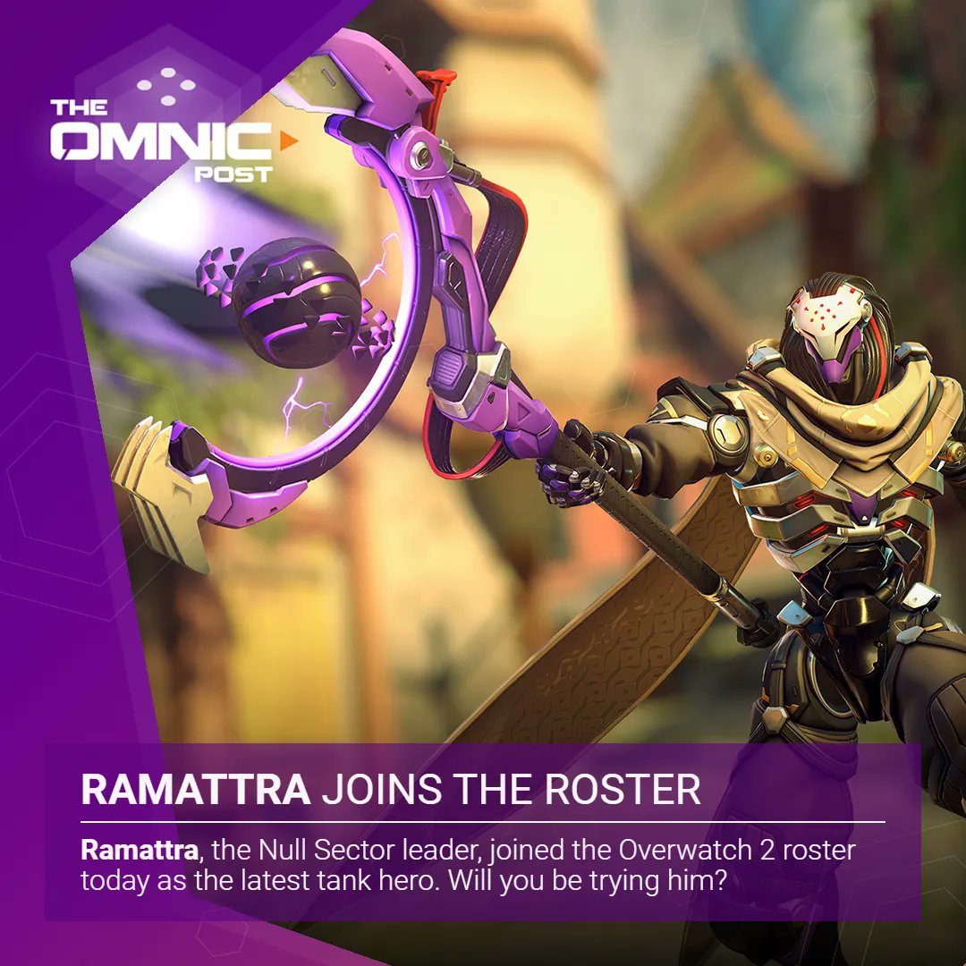 Ramattra, the Null Sector leader, joined the Overwatch 2 roster today as the latest tank hero. Will you be trying him? #overwatch2 #ramattra #overwatch https://t.co/gJ206BiJqd