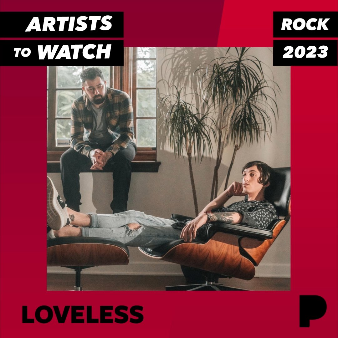 thisisloveless's tweet image. in case you missed it, we’ve been selected as one of @pandoramusic’s Artists To Watch 2023: Rock it’s kind of a big deal and we’re genuinely freaking out. thank you so much we couldn’t have done this without you all. listen here 🕺🏻🍾:  pandora.app.link/R8ZiNFdOpvb