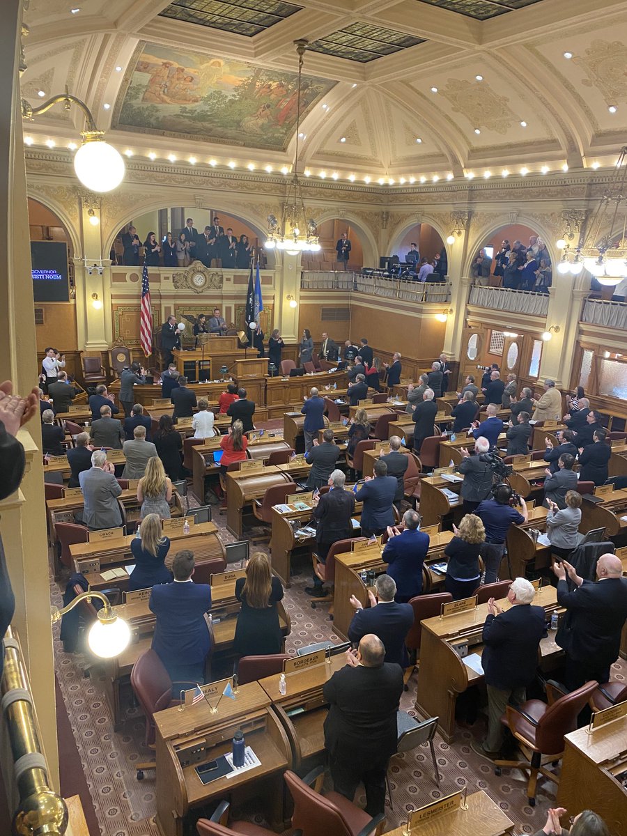 Governor Noem enters the House of Representatives