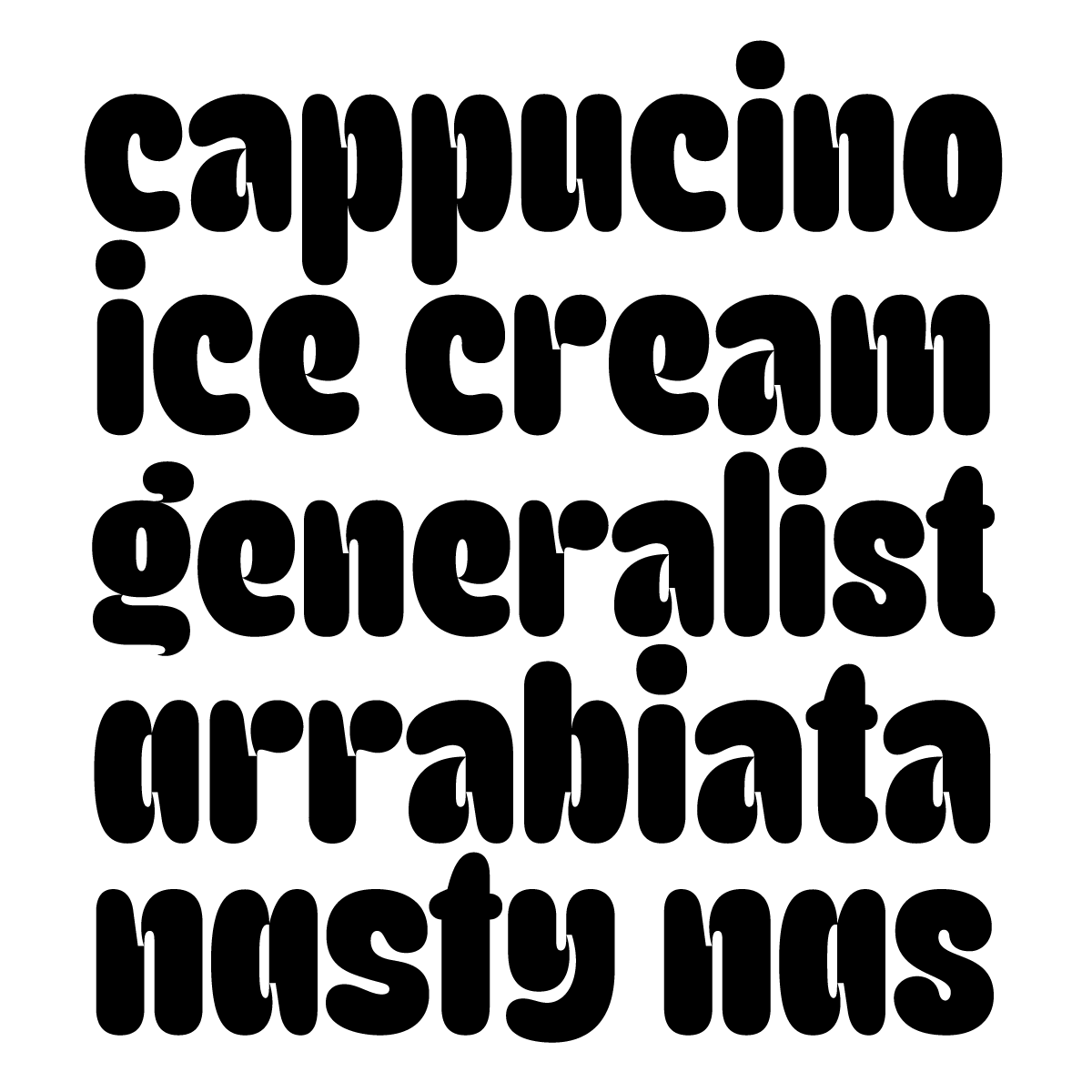 typeverything's tweet photo. Graf is now also rounded. It's called: Bubble! Check it: https://t.co/ioTq3rjP2z #fonts #typeverything https://t.co/u5sX4Z0xYr