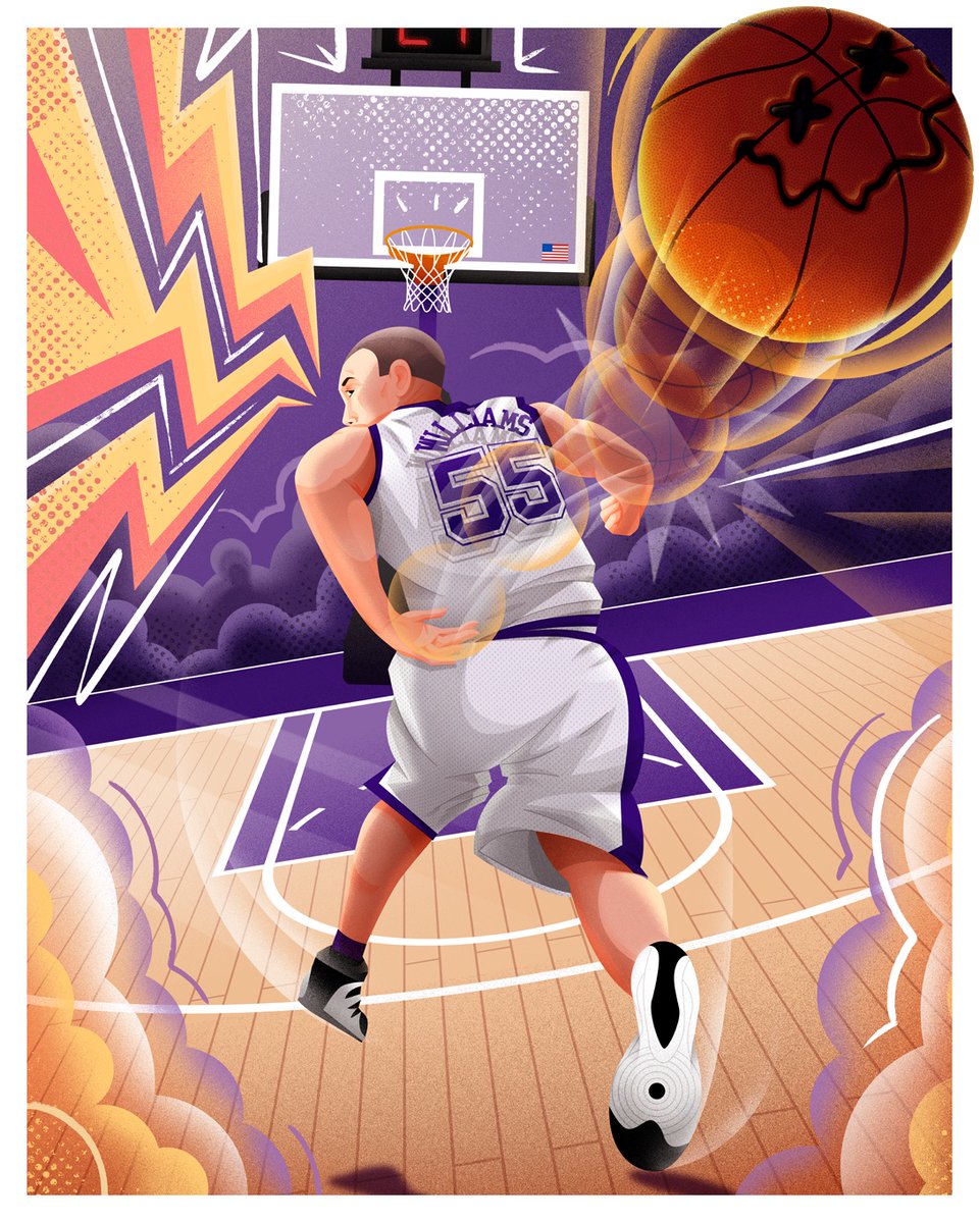 Davide_Barco's tweet photo. Bang! Finally my tribute illustration to the one and only @55buckets and his famous #elbowpass is here!
He is truly one of my childhood hero. I really wanted to pay a tribute to him, hope you like that, and obviously I hope he likes that as well.
@SacramentoKings https://t.co/oJlWA3wzta