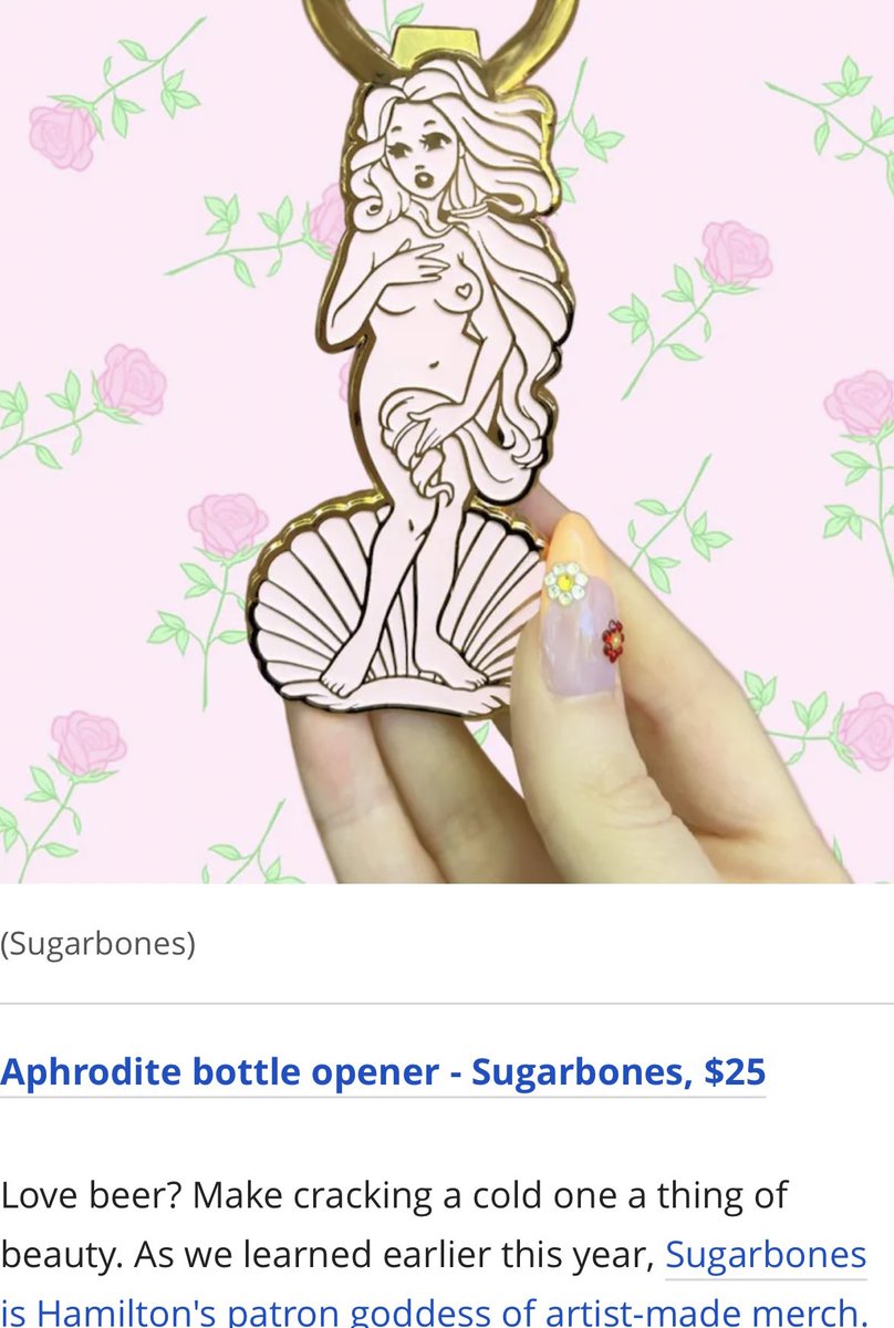 CBC Canada calling me a patron goddess of artist made merch is certainly an amazing way to cap off a year of hard work 🥲💖 so nice, thank you!! gotta put that on my business card