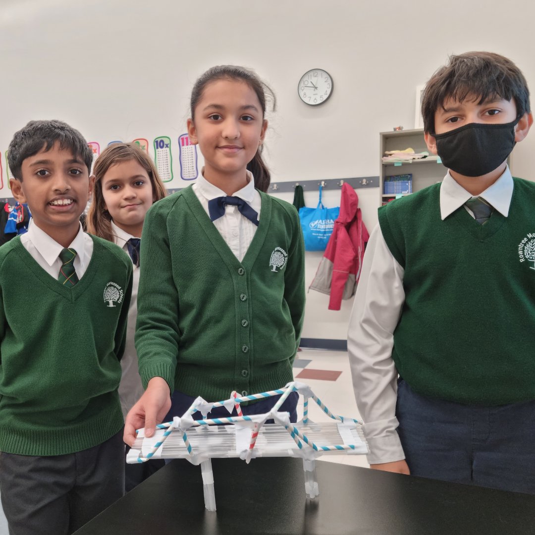 Building straw bridges is a fun way to strengthen our students’ STEM skills. With just a few simple supplies, our grade 5’s designed a load-bearing bridge just like the ones they drive across in cars! #AmazingLearning #ISPSchools #RMS