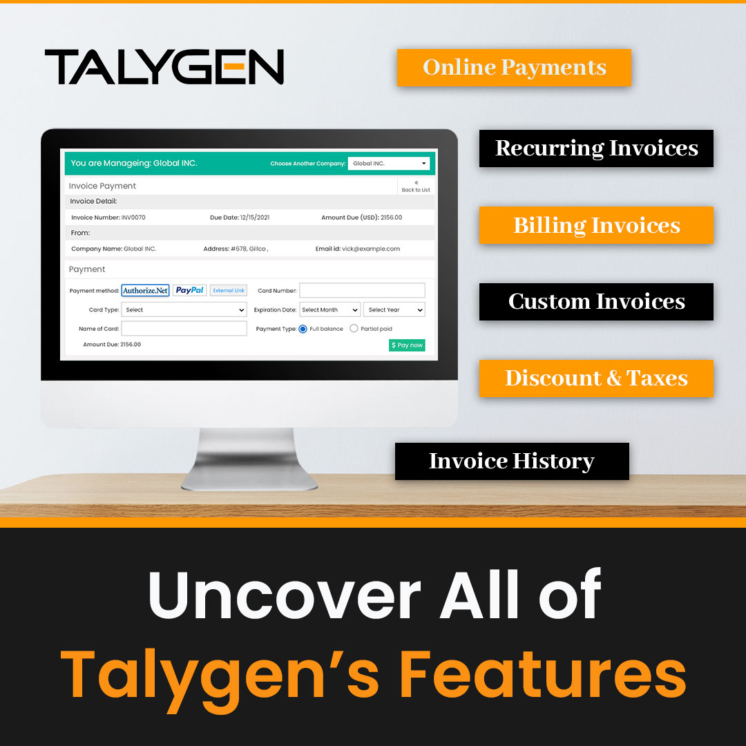 TalygenInc's tweet image. Talygen’s project billing software features custom templates, payment gateways, recurring invoices, multi-currency support, and billing rules.
talygen.com/Online-Billing…

#projectbillingsoftware #onliebillingandinvoicing