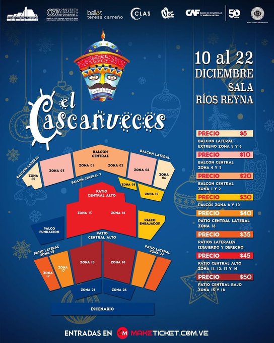 Recomendao (@recomendao) on Twitter photo Desde este #Sáb10Dic 4pm podrás disfrutar ✨🩰 #ElCascanueces en la Sala Ríos Reyna del Teatro <a href="/teresacarreno/">Teatro Teresa Carreño</a> 🩰✨Adquiere tus entradas en maketicket.com.ve/evento/el-casc… Te invita <a href="/AcaCaracas/">Agenda Caracas Alternativa</a> Desde este #Sáb10Dic 4pm podrás disfrutar ✨🩰 #ElCascanueces en la Sala Ríos Reyna del Teatro <a href="/teresacarreno/">Teatro Teresa Carreño</a> 🩰✨Adquiere tus entradas en maketicket.com.ve/evento/el-casc… Te invita <a href="/AcaCaracas/">Agenda Caracas Alternativa</a>