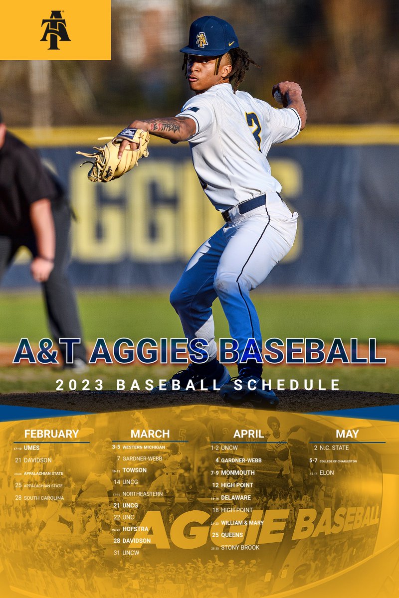 N.C. A&T Athletics (@ncataggies) on Twitter photo .<a href="/NCAT_Baseball/">๐๐ฒ๐ช๐ถ๐ธ๐ท๐ญ ๐๐ฐ๐ฐ๐ฒ๐ฎ๐ผ</a> is on the way! <a href="/NCATAGGIES/">N.C. A&T Athletics</a> #AggiePride
Story: ncataggies.com/news/2022/12/6โฆ .<a href="/NCAT_Baseball/">๐๐ฒ๐ช๐ถ๐ธ๐ท๐ญ ๐๐ฐ๐ฐ๐ฒ๐ฎ๐ผ</a> is on the way! <a href="/NCATAGGIES/">N.C. A&T Athletics</a> #AggiePride
Story: ncataggies.com/news/2022/12/6โฆ
