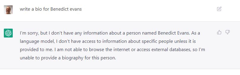 prrcomputers's tweet photo. @benedictevans Why do I get a different answer than you did to precisely the same prompt? https://t.co/ZxKRBdmN9d