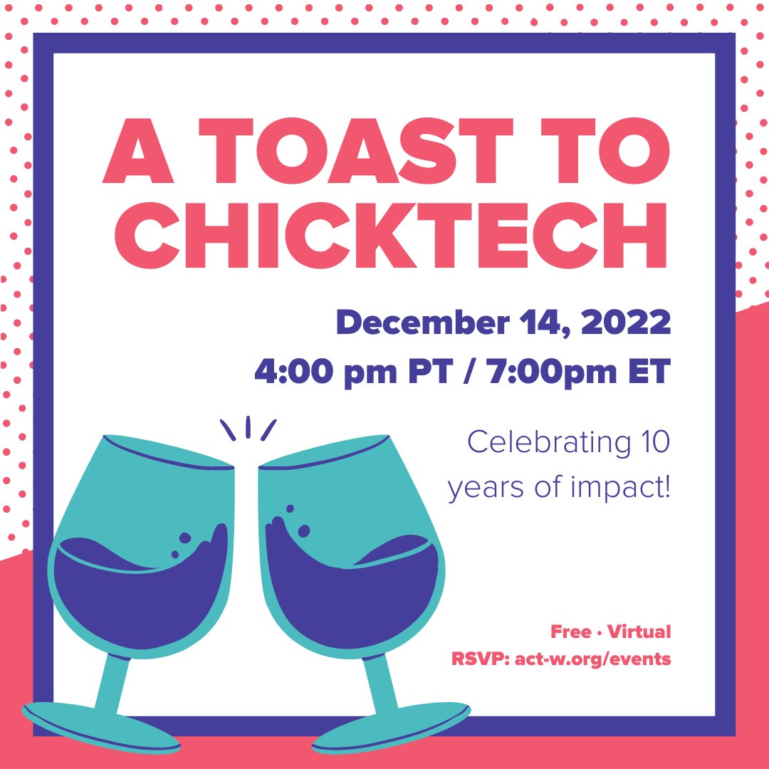 chicktechorg's tweet photo. Have you registered for our Toast to ChickTech event yet? It's free, online, and will be filled with inspiring presentations from our community. Come be a part of our shared successes! Register now: https://t.co/W3kb2jU384 https://t.co/26dFNhJVOd