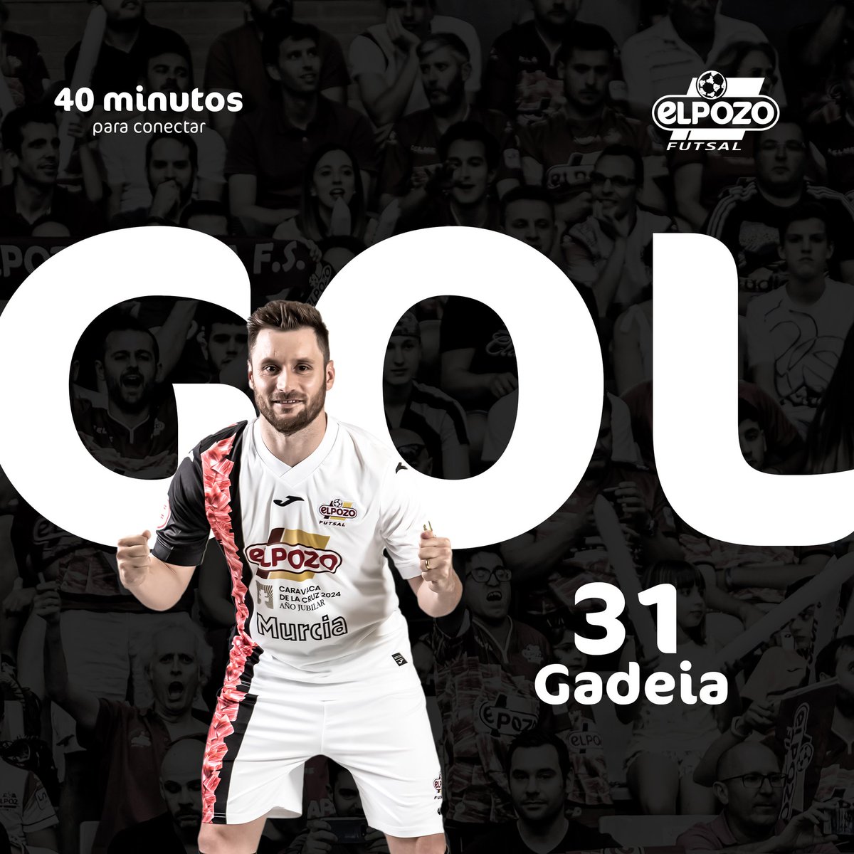 ElPozoMurcia_FS's tweet photo. Min 24| 1-1| Gooool gooool gooool gooool gooool de ElPozo! 

Marca y empata @gadeia13futsal 

#IntervsElPozo https://t.co/lLYrxsnW31
