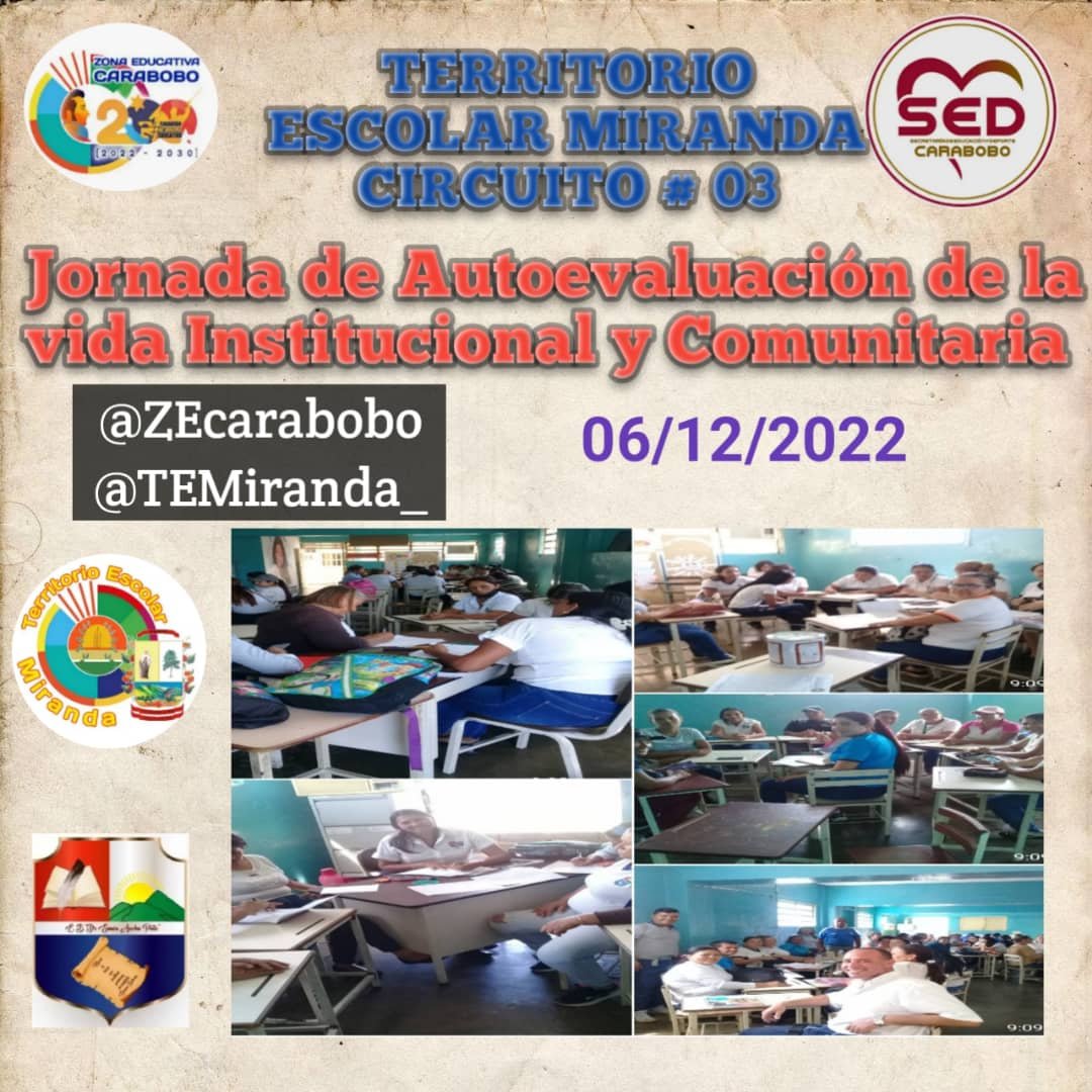 DgDocente's tweet photo. #6Dic Seguimos  I Nivel #CongresoPedagógico 2023-2023 "Jornada de Autoevaluación Institucional y Comunitaria".#SNIFM  @NicolasMaduro   
@MPPEDUCACION @_LaAvanzadora 
@vicent_carvajal desde el Estado Carabobo https://t.co/axkHuEY0JG