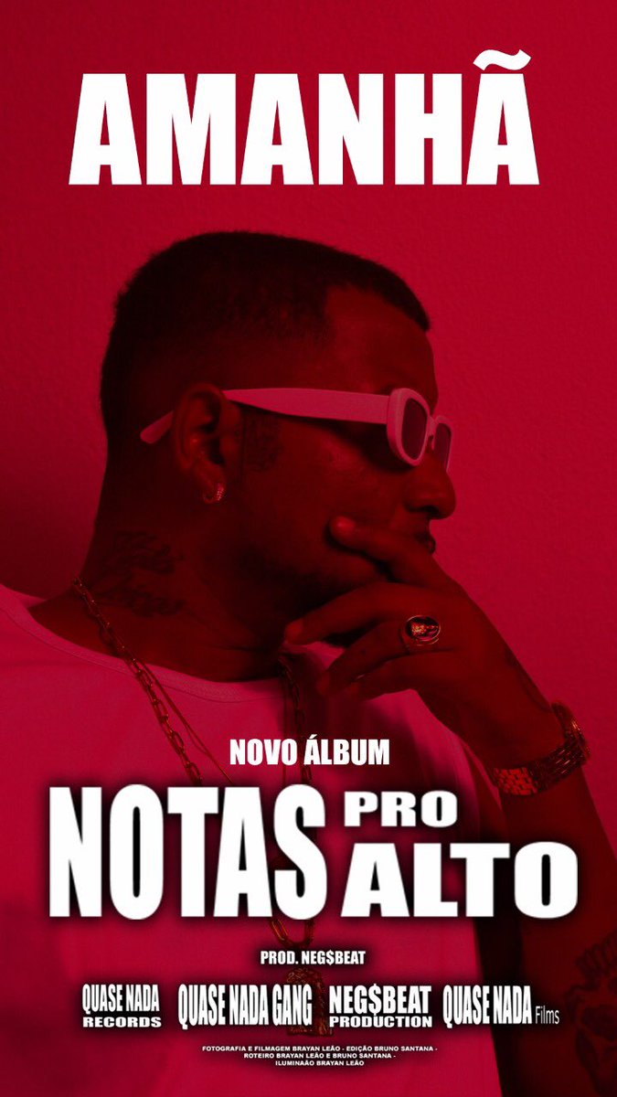 LilNeguin's tweet photo. Falta pouco! Amanhã álbum novo!! #Qatar2022 #rap #trap #music #trend https://t.co/t29wPVFYGi
