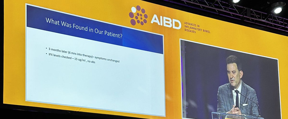 Sean Fine (@finemdisso) on Twitter photo <a href="/ibddoc09/">David Schwartz</a> talking about higher infliximab levels 15-20 for improved outcomes in fistulizing disease, #AIBD2022 <a href="/ibddoc09/">David Schwartz</a> talking about higher infliximab levels 15-20 for improved outcomes in fistulizing disease, #AIBD2022