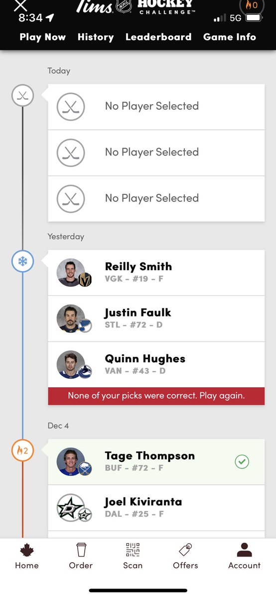 PattiPort67's tweet photo. @TimHortons why didn’t I get my points for Reilly Smith scoring a goal yesterday? He scored the game winner. https://t.co/MvufNjcFLm