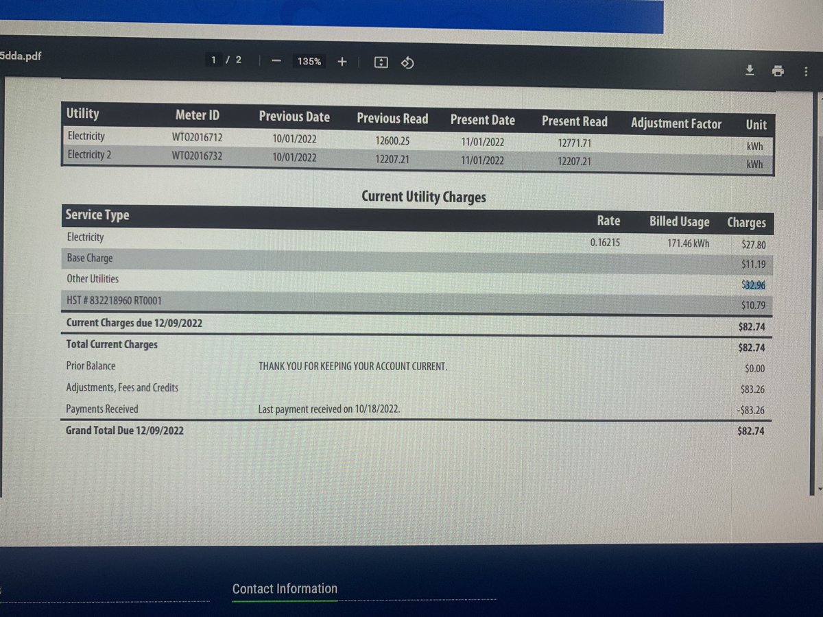 misc_404's tweet photo. @nspowerinc @WyseMeter i live in Novascotia and my building is with wyse utility and this is what they are charging me monthly. I was with NS power before and they never charged me that ‘other utility’ charges can anyone help me understand why my monthly bill is this high. https://t.co/zAjlPVZFc7
