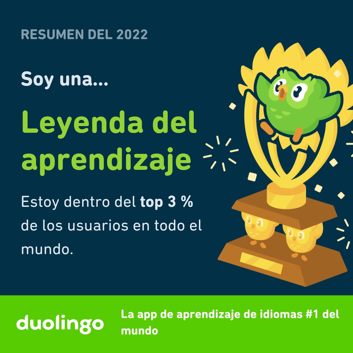 NathalyRubioG's tweet photo. ¡Soy una leyenda del aprendizaje! ¿Qué tipo de usuario de Duolingo son ustedes? #Duolingo365 https://t.co/wnWltHEUCD
