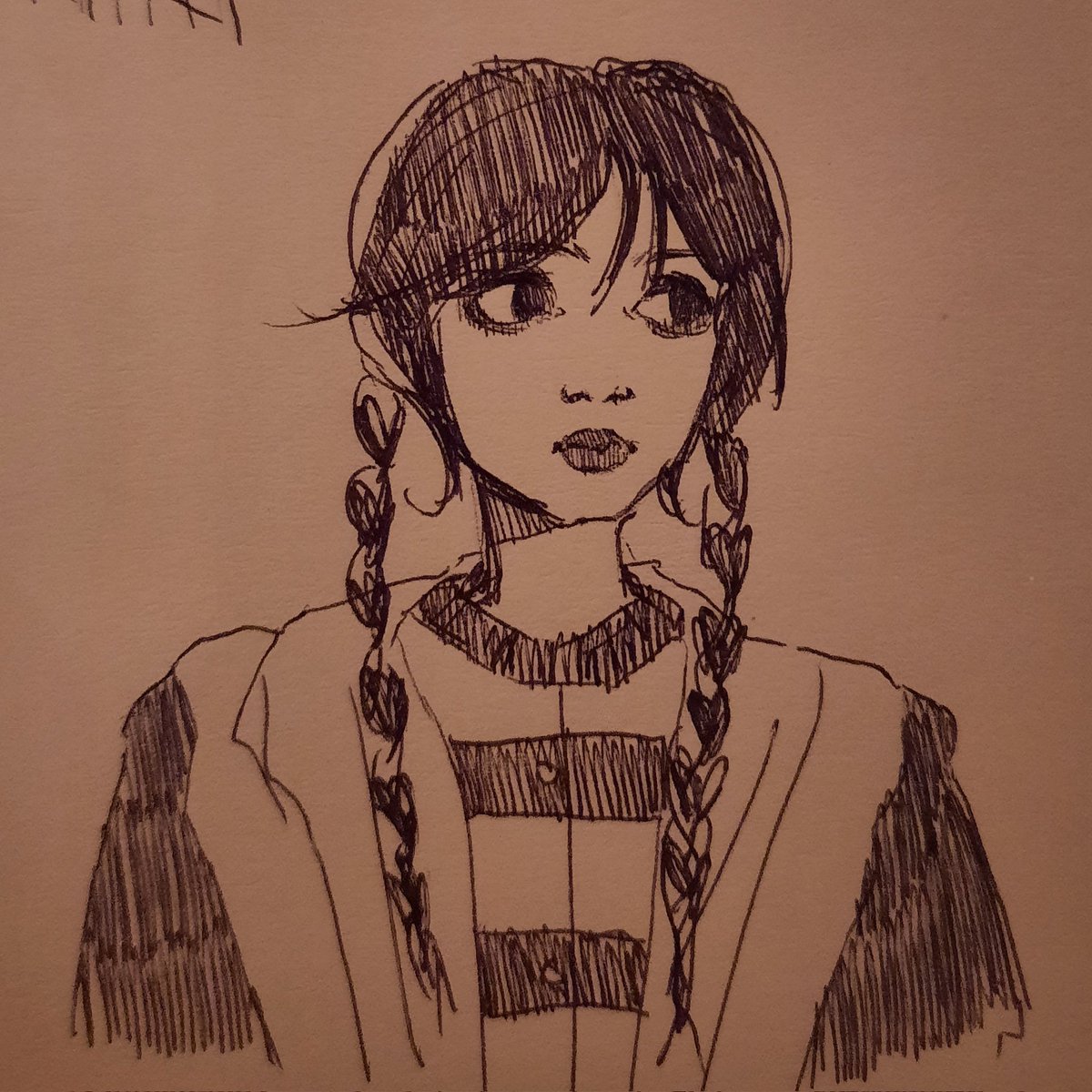 Voizrart's tweet photo. Пока что только до...
#sketch #Wednesday #wednesdaynetflix #wednesdayadams #art #арт #уэнсдей https://t.co/u8fX7091Cs
