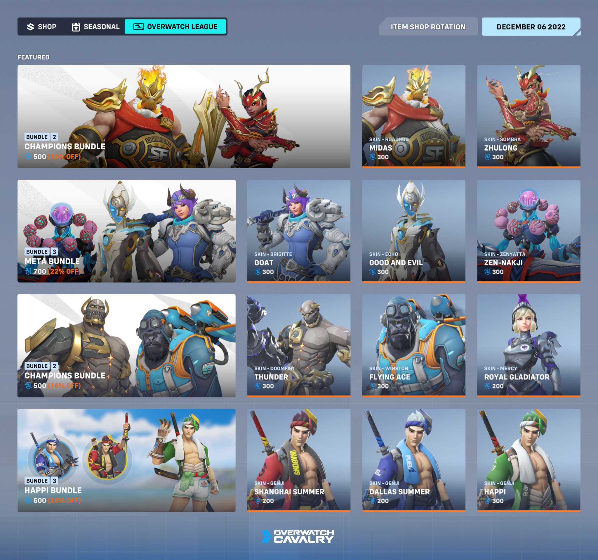 Overwatch Cavalry on X: All-new @overwatchleague skins are OUT