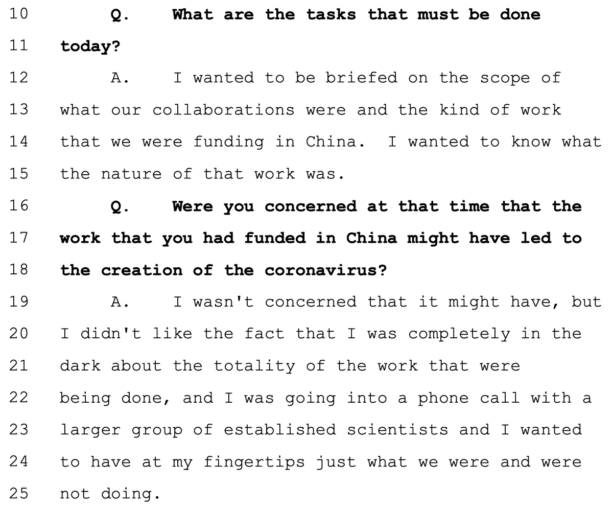 I read Anthony Fauci’s seven hour deposition. To me, someone who knows