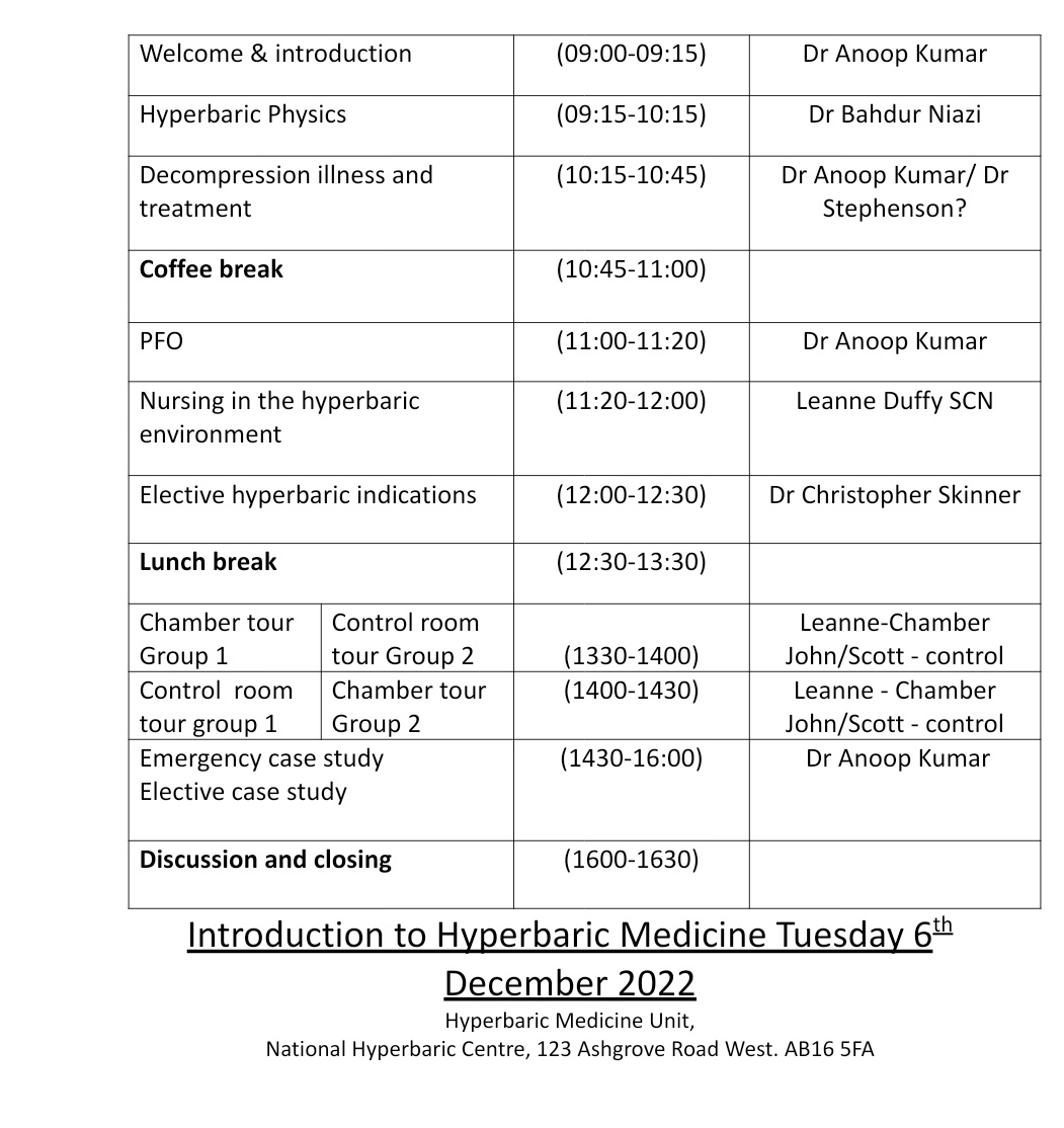 NHS Grampian Hyperbaric unit tweet media