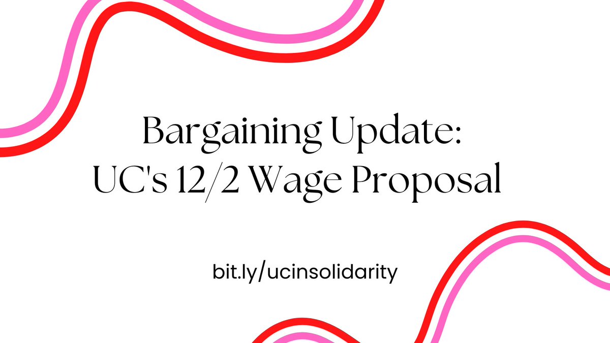 UC made a new wage proposal on 12/02. For information and to give your feedback to the bargaining team, please visit fairucnow.org/bargaining/. #UAWonStrike