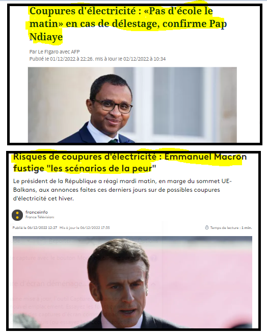 Cinq jours séparent ces deux déclarations.