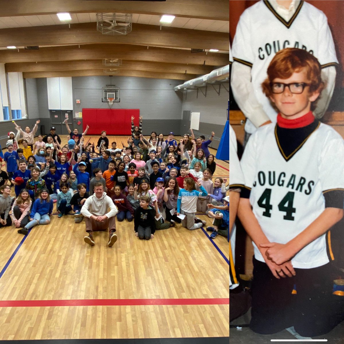 SNETCampbell's tweet photo. When your public school invites you back 40 years later. Thanks @newcentralps https://t.co/J8ZE7IGY7j