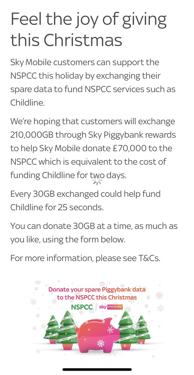 Get on your mysky app and donate #nspcc #childline