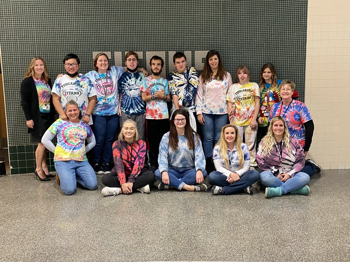 Tie Dye Tuesday to show support for all disabilities! #FCPSWeBelong, #InclusiveSchoolsWeek, #ISW2022, #InclusiveSchools