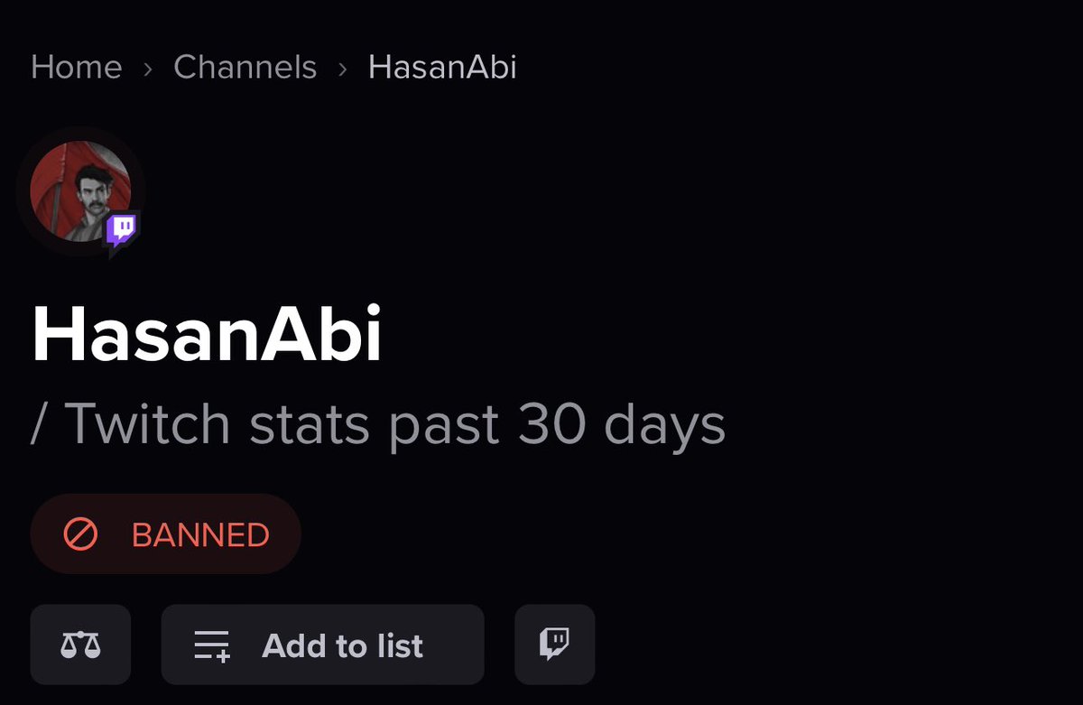 Dexerto's tweet photo. Streamer @hasanthehun was just banned on Twitch https://t.co/jjAXj5cqOl