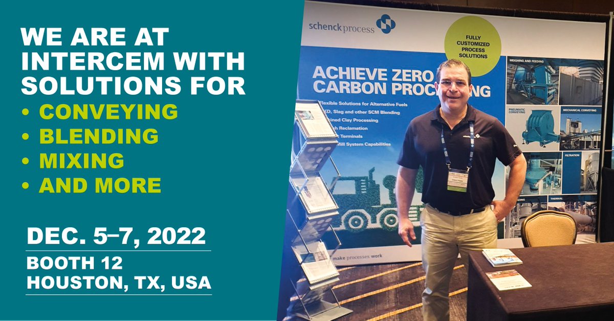 qlargroup's tweet photo. We are here at #INTERCEM Americas in Houston, TX talking to cement terminal operators about our #solutions that can help you achieve zero carbon #processing. Come talk to our #cement expert, Ernesto, about how we can help you run more efficiently and sustainably. #CarbonReduction https://t.co/qRT5SQGVw8