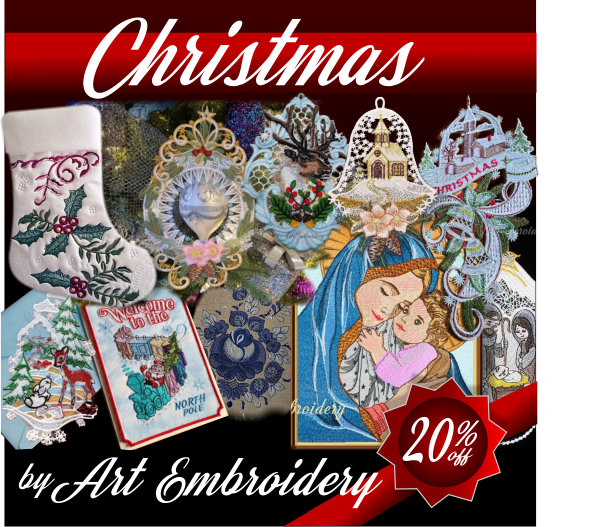 EmbroideryCom's tweet photo. Save 20% on Christmas ornaments, embellishments and more by Art Embroidery, now through December 25th!
Don't miss the chance for some easy patterns to help make the holidays magical!

https://t.co/ZERIhasW31 https://t.co/a7scaIzG0i