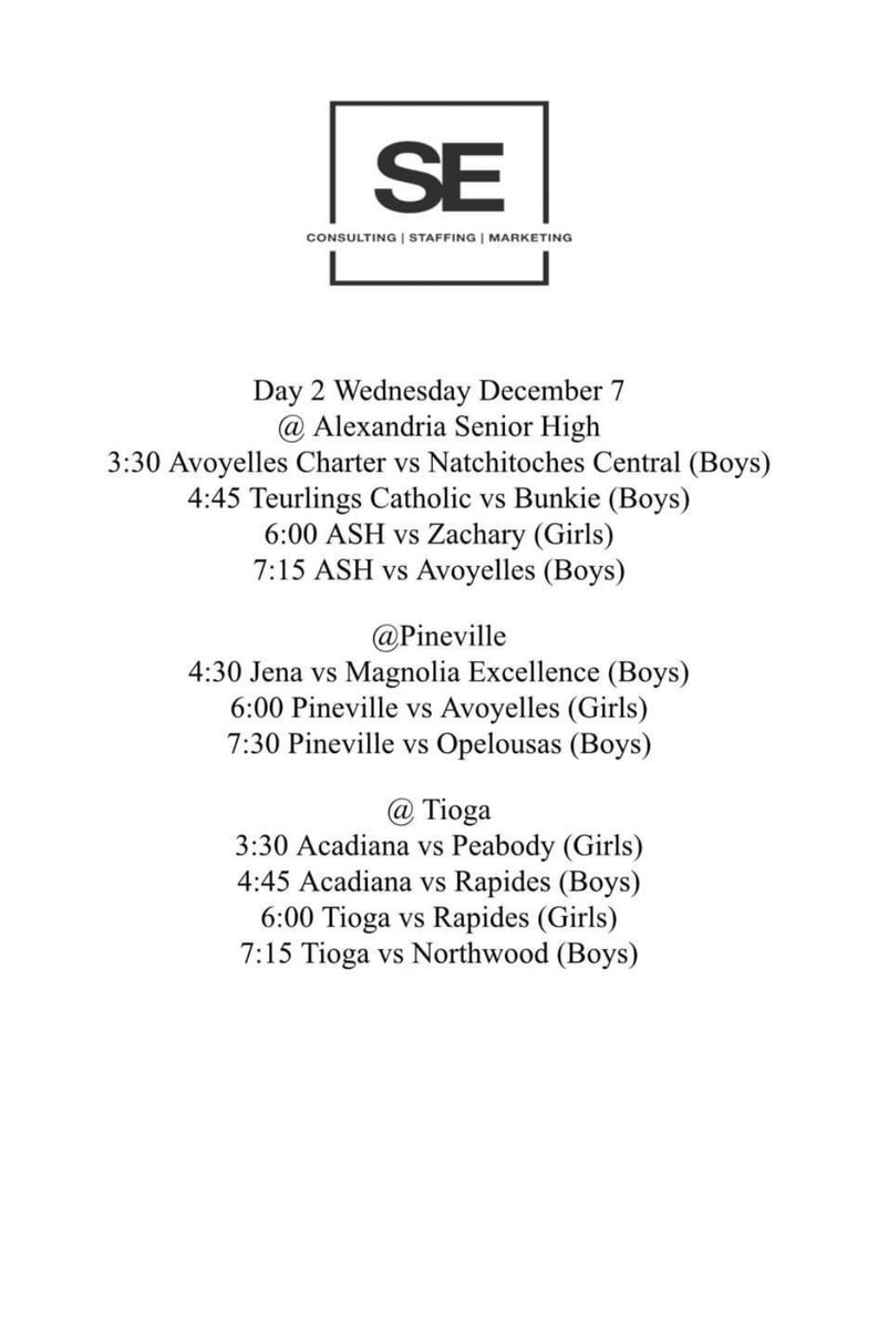 Tournament week!
Game 1: 
Tomorrow,  7:30 vs Opelousas 
#21 #SrSzn #PHS <a href="/millersmbb/">JMU Millers 🏀</a> <a href="/PrepHoopsLA/">Prep Hoops Louisiana</a>