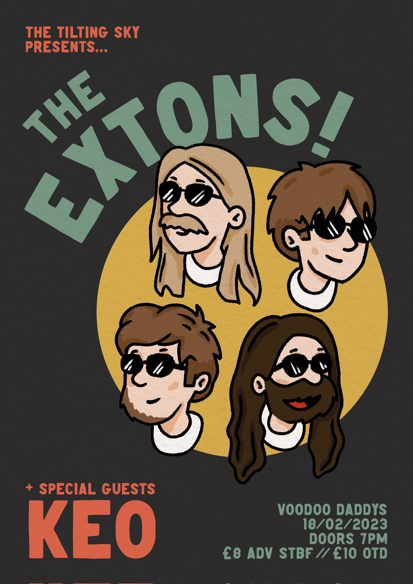 We're extremely excited to be back in Norwich to play a special headline show at @voodoopizzadude on the 18TH FEB. Joining us in the brilliant KEO. Tickets on sale now .. voodoodaddysshowroom.co.uk/listing_single… ♥️