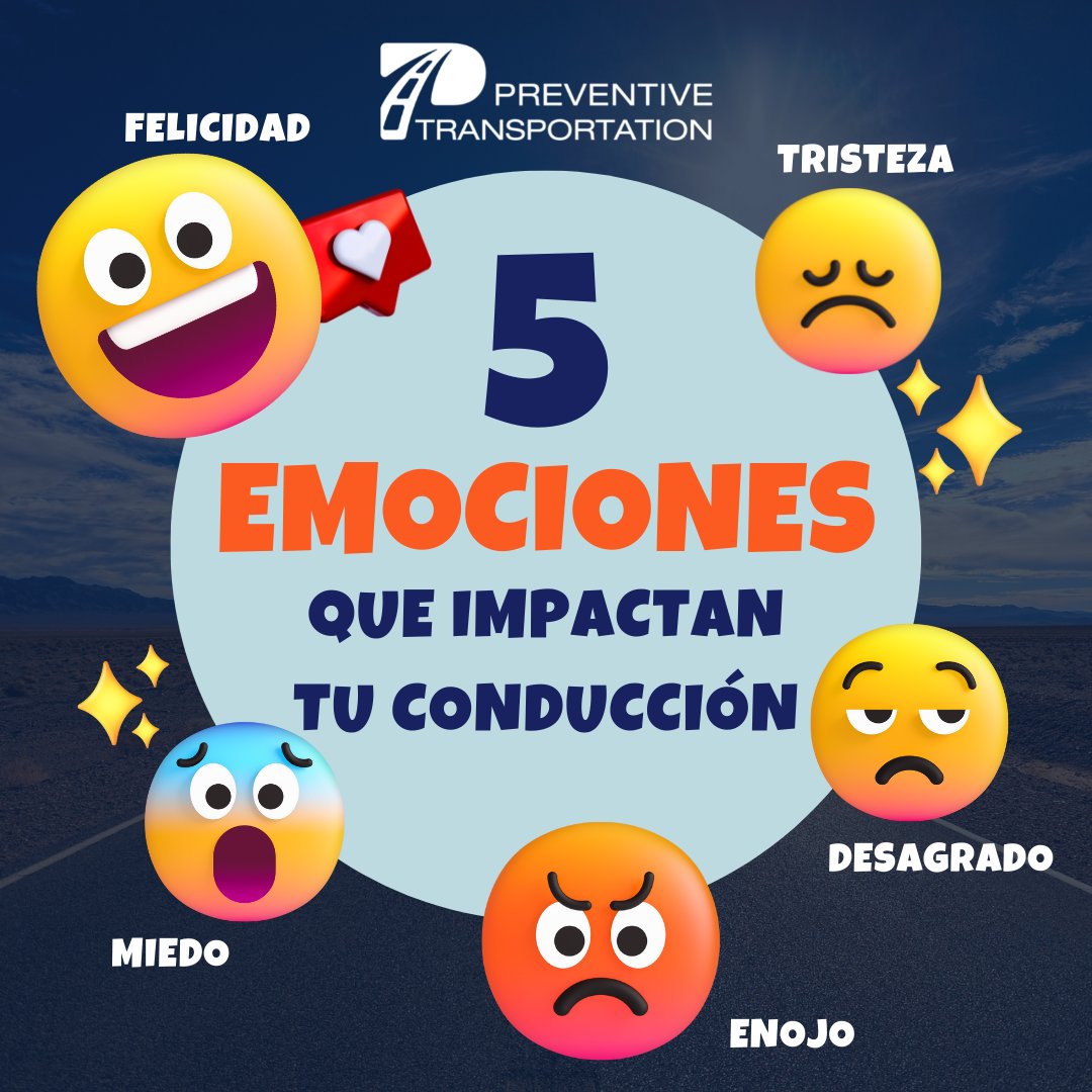 PrevTrans's tweet photo. ¡5 emociones que impactan tu conducción!

#PreventiveTransportation #TransporteDeCarga #PrevenciónVial #SeguridadVial https://t.co/pwac7ANj1h