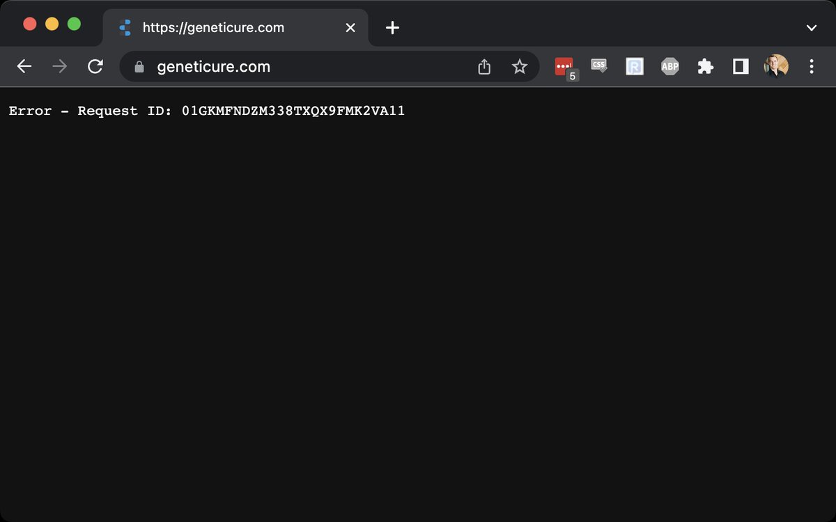 RobertAKARobin's tweet photo. @Netlify @netlifystatus @NetlifySupport We're getting "Error - Request ID: 01GKMFNDZM338TXQX9FMK2VA11" on our business's homepage. What's up? https://t.co/C7AUbgzeUC