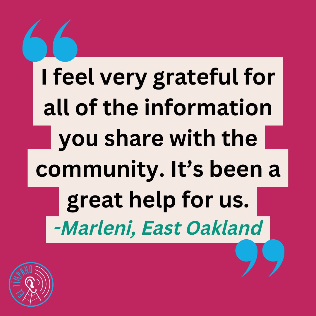 One in ten of Oakland’s Spanish-speaking households rely on El Tímpano’s text-messaging platform for timely news and actionable information that helps them know their rights, access resources, and have their voices heard.