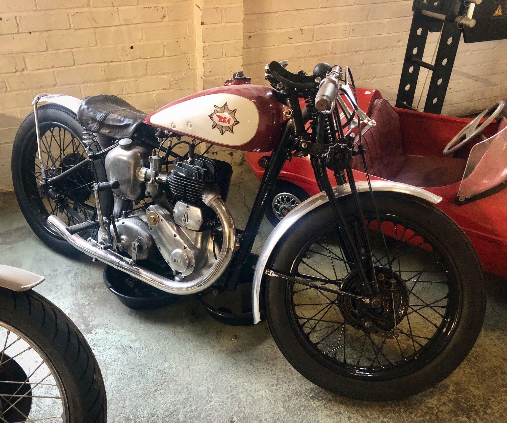 Burlen on X: Back to our BSA 'bobber'. Road legal, needs a bit of work,  but a lovely bike and one we can't wait to get out on next year (with some