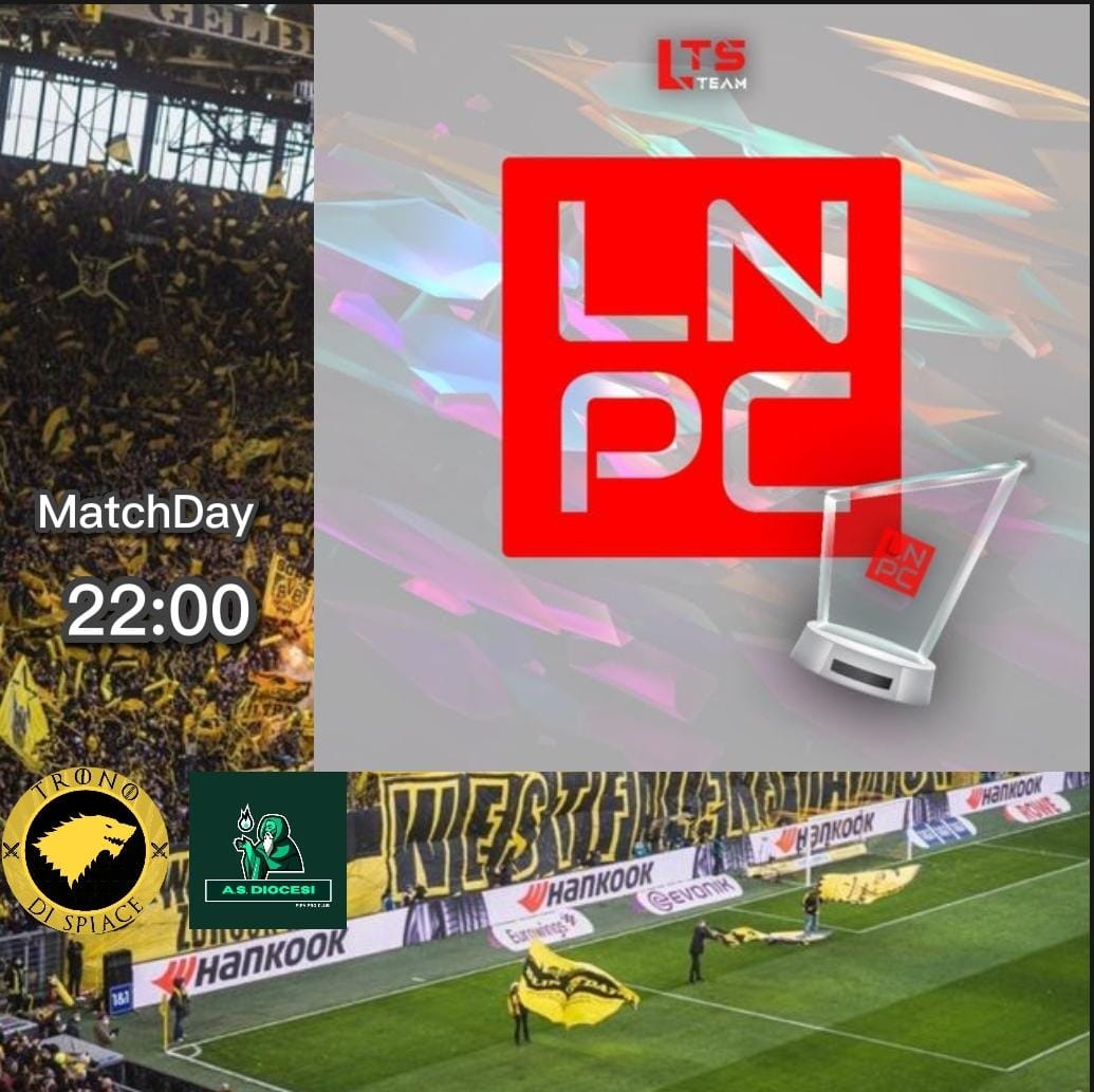 Trono Di Spiace (@tspiace) on Twitter photo ๐๏ธGIORNATA DI CAMPIONATO ๐๏ธ
๐| <a href="/LNPCup/">LNPC - Cup & League</a>
๐| #ASDIOCESI 22.00
<a href="/tanadelproclub/">La Tana del ProClub</a> <a href="/NewsProclub/">News Proclub</a> <a href="/RTAllProClub/">RETWEET ALL PROCLUB</a> <a href="/BocaRetwitt/">BocaRT</a> <a href="/ProClubRTutto/">RTutto ๐</a> <a href="/HouseOfProClub/">H๐ ๐ฆ๐ค๐ ๐๐ P๐ฃ๐ C๐๐ฆ๐</a> ๐๏ธGIORNATA DI CAMPIONATO ๐๏ธ
๐| <a href="/LNPCup/">LNPC - Cup & League</a>
๐| #ASDIOCESI 22.00
<a href="/tanadelproclub/">La Tana del ProClub</a> <a href="/NewsProclub/">News Proclub</a> <a href="/RTAllProClub/">RETWEET ALL PROCLUB</a> <a href="/BocaRetwitt/">BocaRT</a> <a href="/ProClubRTutto/">RTutto ๐</a> <a href="/HouseOfProClub/">H๐ ๐ฆ๐ค๐ ๐๐ P๐ฃ๐ C๐๐ฆ๐</a>