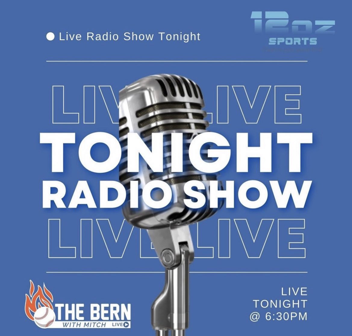 LIVE TONIGHT starting at 6:30 PM ET -  <a href="/TheBernMitch/">The Bern with Mitch</a> is talking 
<a href="/Phillies/">Philadelphia Phillies</a> #sports #Philles #baseball #NLEast #Sixers #NBAPlayoffs #SportsPodcast #SportsRadio  #highschoolfootball